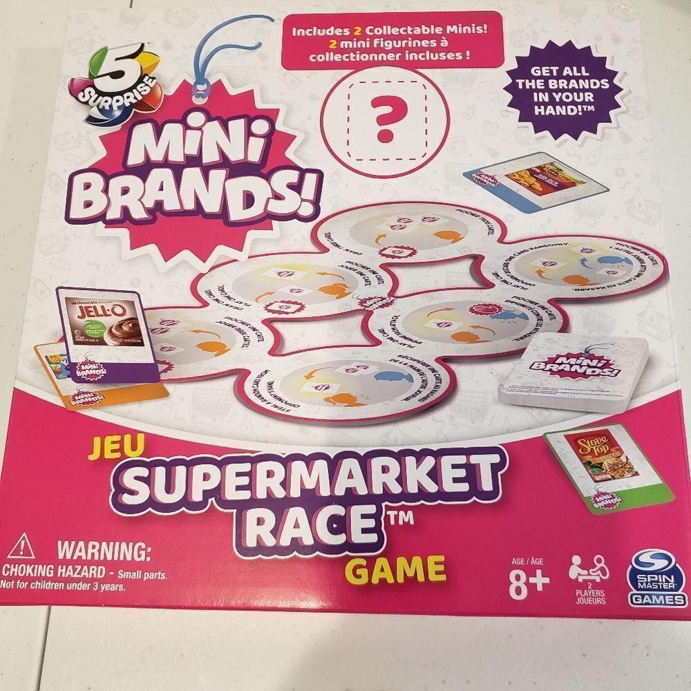 NIB Mini Brands Supermarket Race Game